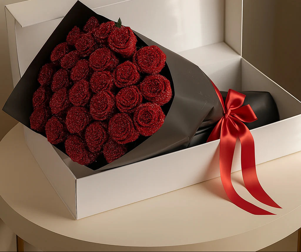 Glitter Rose Bouquet
