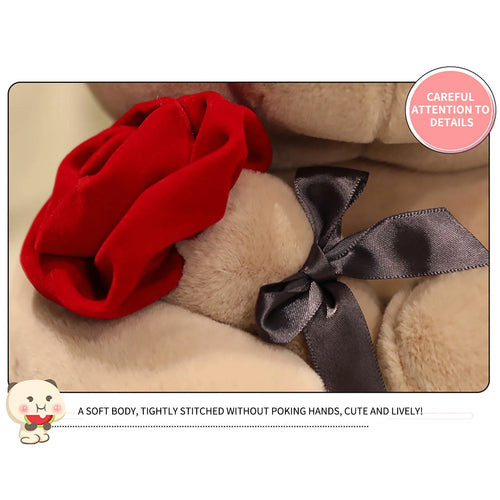Adorable Plush Teddy Bear - Stuffed Animal Toy for Valentines Day Gift and Party Decoration